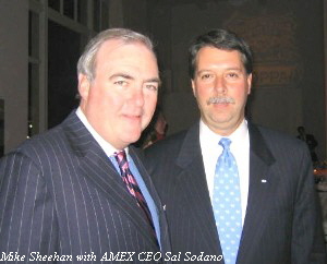 Mike Sheehan with AMEX CEO Sal Sodano